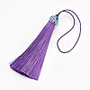 Polyester Tassel Pendant Decorations HJEW-WH0003-A08-AS-1