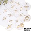 CHGCRAFT 12Pcs Brass Micro Pave Cubic Zirconia Pendants KK-CA0003-65-5