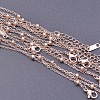 1.6mm Unisex 304 Stainless Steel Satellite Chains Necklaces WG3336-3-1