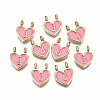 Alloy Enamel Charms X-ENAM-T012-02J-RS-1