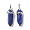 Natural Lapis Lazuli Pointed Pendants G-K329-30P-2