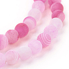 Natural Crackle Agate Beads Strands G-G055-6mm-1-3