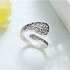 Tibetan Style Alloy Cuff Rings PW-WG7FC57-01-3