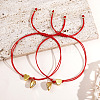 2Pcs Couple Brass Heart Magnetic Clasps Bracelet Sets EG2149-2