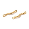 Ion Plating(IP) 304 Stainless Steel Links Connector Charms X-STAS-Q323-08G-2