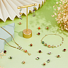 48Pcs 8 Styles Synthetic Amber Links Connector Charms PALLOY-FH00133-5