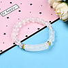 Natural Quartz Crystal Beads Stretch Bracelets BJEW-T022-04P-1