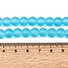 Baking Paint Transparent Glass Bead Strands GLAA-S031-8mm-37-4