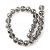 Transparent Electroplate Glass Beads Strands EGLA-N002-34F-F02-4