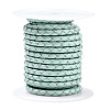 Braided Cowhide Leather Cord NWIR-N005-01F-4mm-1