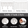 2 Yrads 2 Style Iron with Glass Cup Chain CH-TA0001-03-4