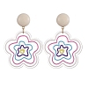 Alloy Resin Stud Earrings for Women WGDCBB9-01-2