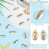 GOMAKERER 20Pcs 2 Styles Cowrie Shell Pendants SSHEL-GO0001-01-5