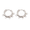 Tarnish Resistant 304 Stainless Steel Hoop Earring Findings STAS-D183-01P-1