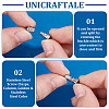 4Pcs 2 Colors 304 Stainless Steel Screw Clasps STAS-UN0061-27-5