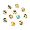 Brass Micro Pave Cubic Zirconia Spacer Beads KK-CJC0015-21G-8