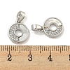 Brass Micro Pave Clear Cubic Zirconia Pendants KK-P275-14P-3