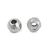 Anti-Tarnish Textured 316 Surgical Stainless Steel Beads STAS-M106-01B-P-3