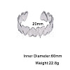 Hammered 304 Stainless Steel Cuff Bangles for Women FS-WGB5711-01-2