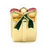 Christmas Brass Enamel Beads KK-L258-02G-02-1