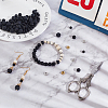 SUPERFINDINGS DIY Natural Black Agate Bracelet Making Kit DIY-FH0003-91-2
