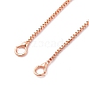 1MM Brass Box Chain Necklace Making NJEW-D302-79RG-2