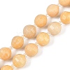 Natural Topaz Jade Beads Strands G-G182-B15-05-1