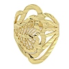 Brass Open Cuff Ring for Women RJEW-Z046-02G-2