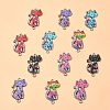 12Pcs 6 Colors Alloy Enamel Connector Charms ENAM-YW0003-89-4