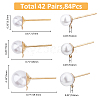 SUPERFINDINGS 84Pcs 3 Size 304 Stainless Steel Stud Earring Findings STAS-FH0002-20LG-2