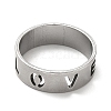 Non-Tarnish 201 Stainless Steel Finger Rings RJEW-G278-23P-2