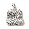 Rack Plating Brass Micro Pave Cubic Zirconia Pendants KK-U027-23P-1