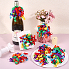 16Pcs Flower Polyester Ornament DIY-HY0003-34B-4