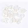 BENECREAT 12Pcs 12 Style Natural White Shell Beads SSHEL-BC0001-12-4