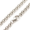 Non-Tarnish 304 Stainless Steel Double Link Rolo Chains Necklace for Women NJEW-JN03892-05-4