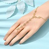Brass Micro Pave Cubic Zirconia Mittens Bracelets BJEW-C156-01G-06-3