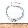 Polyester Multi-Strand Bracelets FB-CBA983F-02P-02-5