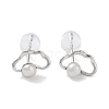 Natural Pearl Stud Earrings for Women EJEW-C083-07D-P-1