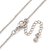 Brass Cable Chain Necklaces for Women NJEW-G084-15P-2