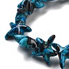 Synthetic Turquoise Dyed Beads Strands G-P507-04Q-2