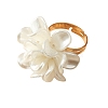 Acrylic Flower Finger Rings PW-WG79C3E-01-1