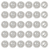 MAYJOYDIY US 30Pcs Alloy Rhinestone Shank Buttons BUTT-MA0001-03-1