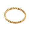 304 Stainless Steel Twist Rope Finger Ring for Women RJEW-P036-01G-F-2