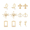 Cheriswelry 12Pcs 6 Style Alloy Pendants FIND-CW0001-15-20