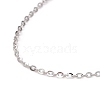 Anti-Tarnish Rhodium Plated 925 Sterling Silver Beadable Necklaces STER-I021-01P-2