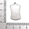 304 Stainless Steel Enamel Pendants CU-CBADA55-01P-3