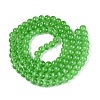 Transparent Glass Imitation Cat Eye Beads Strands GLAA-Q110-01B-08-2