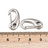 Tarnish Resistant Polished 304 Stainless Steel Keychain Clasp Findings STAS-R072-59A-5