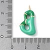 Brass Enamel Pendants X-KK-E093-03G-B-01-3