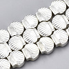 Electroplate Non-magnetic Synthetic Hematite Beads X-G-T061-181S-1